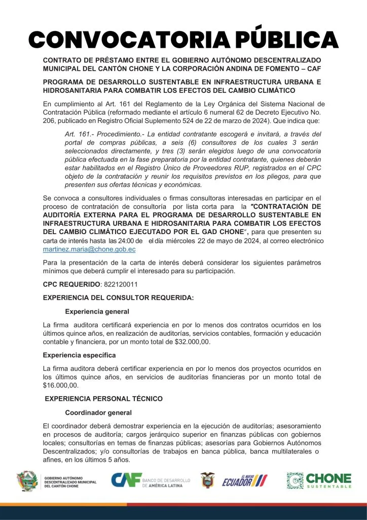 Convocatoria Pública