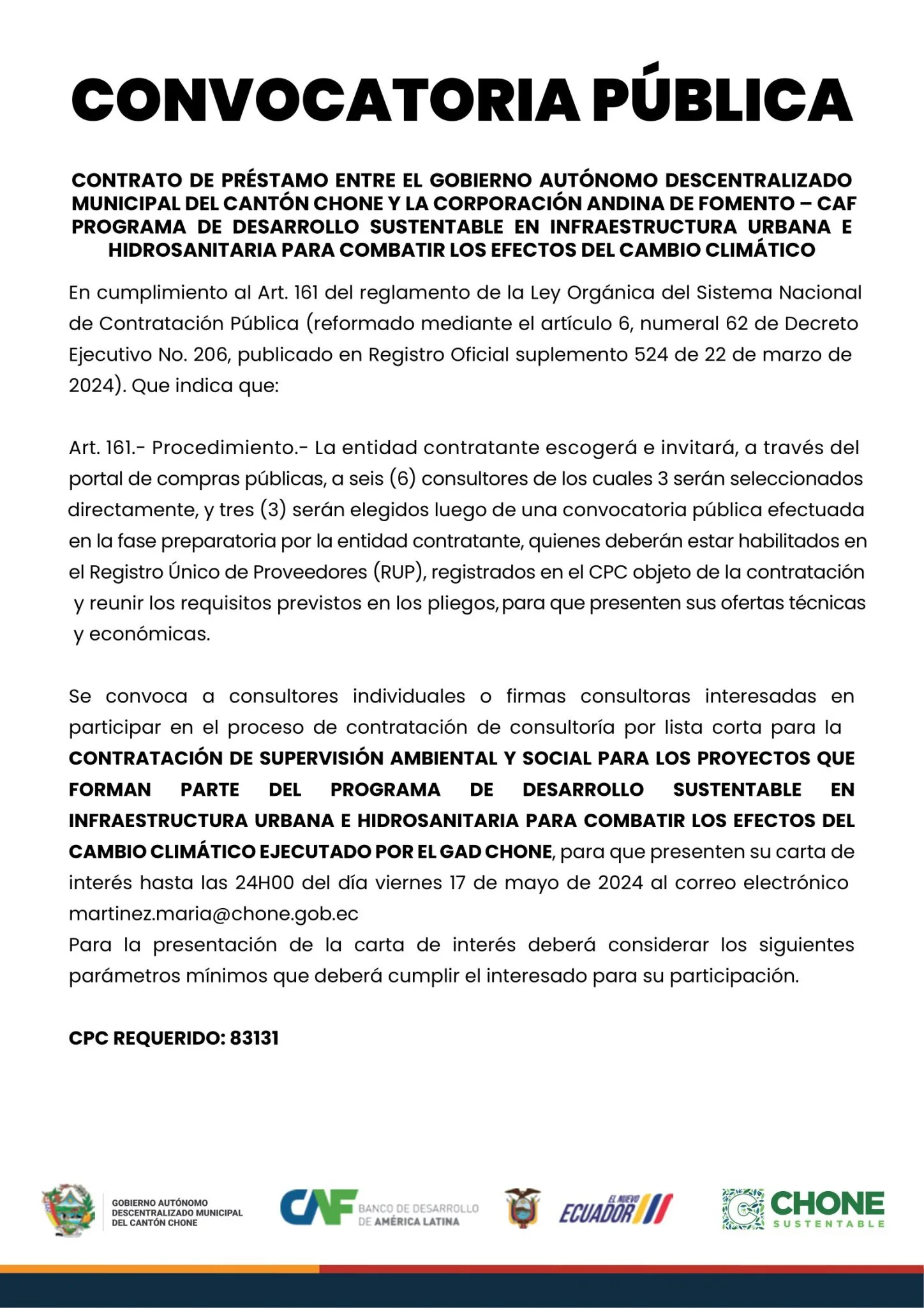 Convocatoria Pública